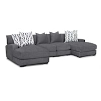 Contemporary 4-Piece Sectional Chaise Sofa