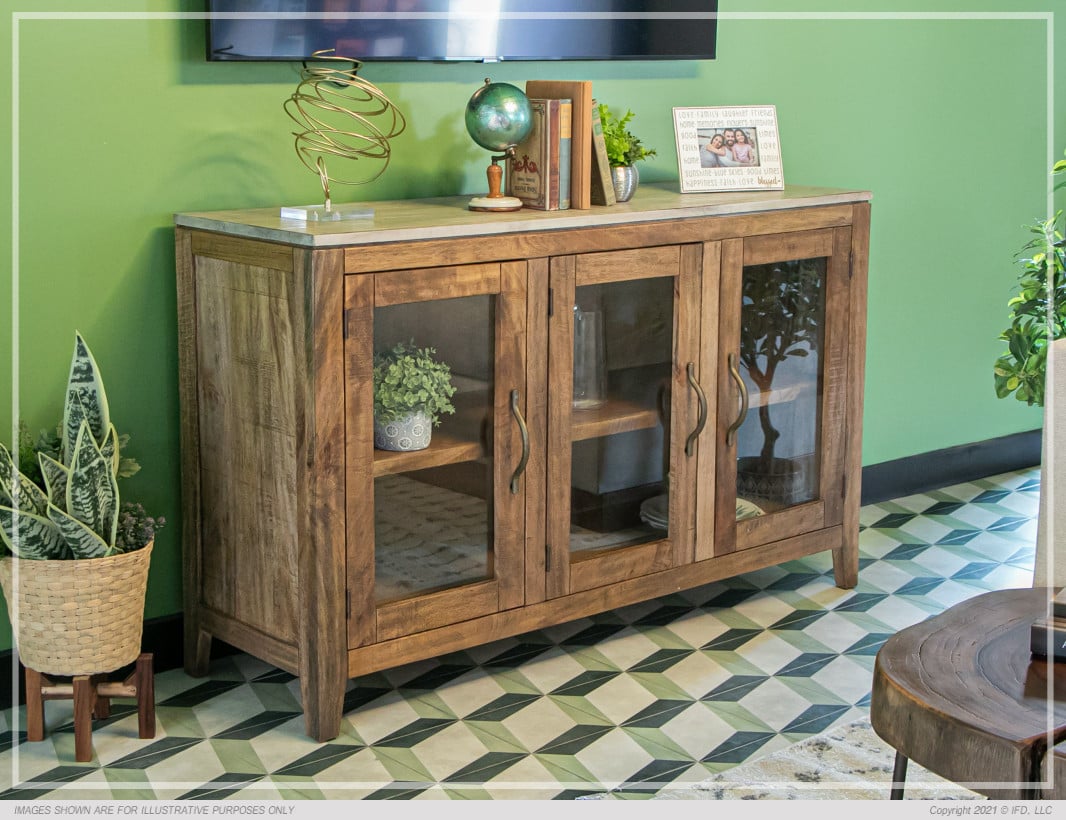 Uprooted Tulum 3-Door Console Table with Storage