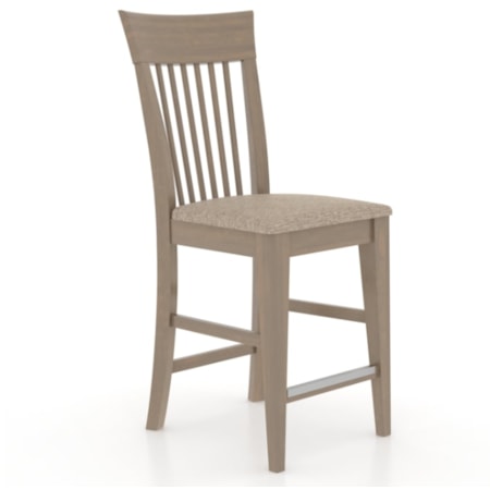 Upholstered fixed stool