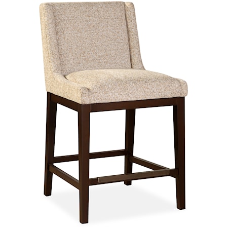 Transitional Counter Stool with Low Back