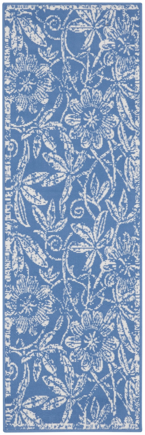 2' x 6' Blue Runner Rug
