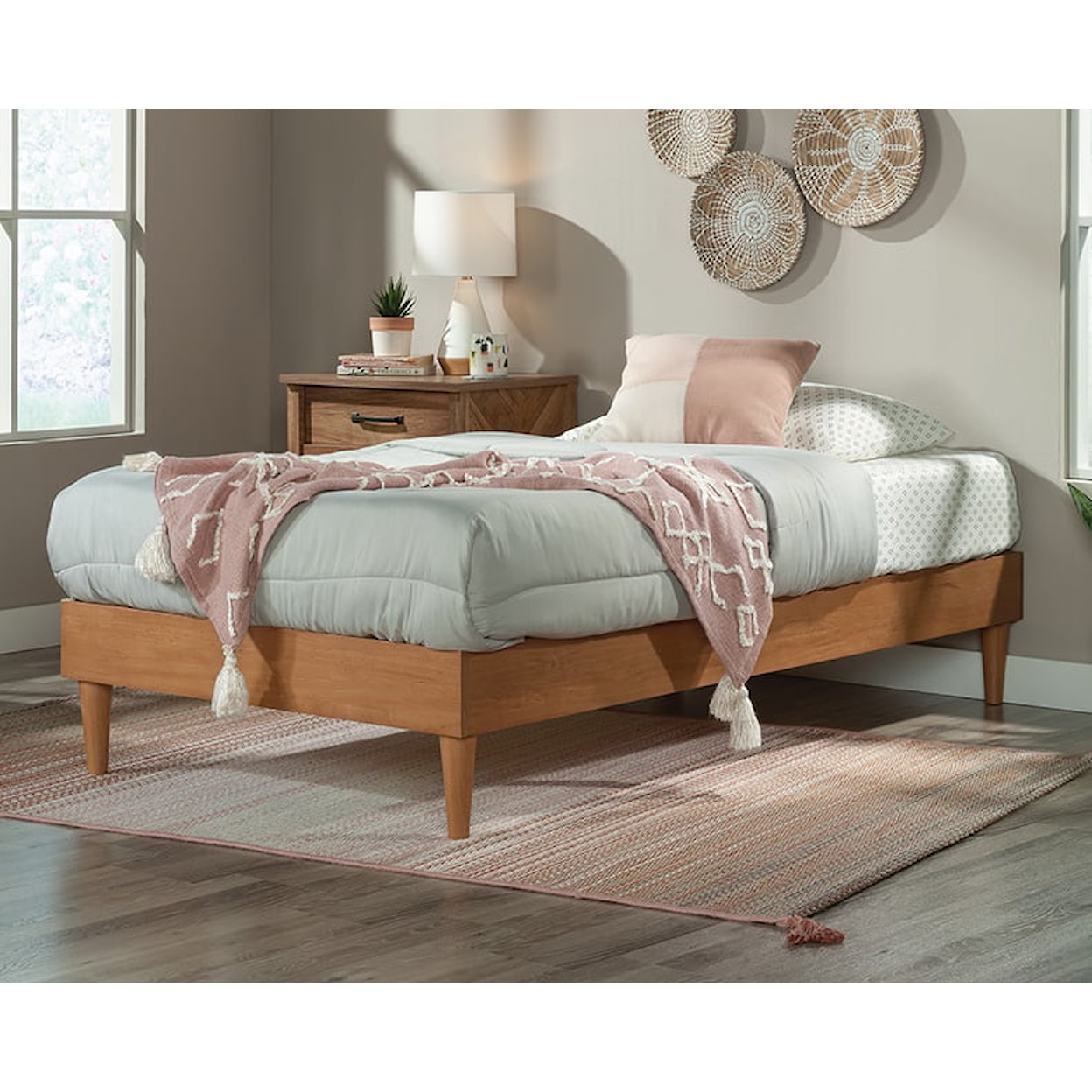 Sauder Cannery Bridge Twin Platform Bed Frame