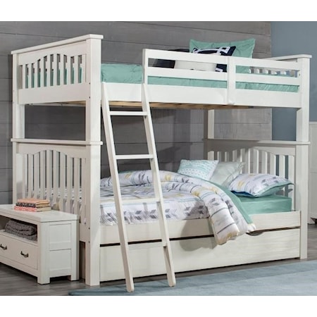 Full Over Full Bunk Bed with Trundle