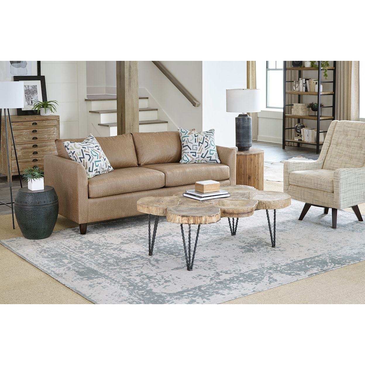 Best Home Furnishings Bayment Sofa w/ Queen Sleeper