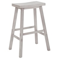 Transitional 30" Sawhorse Bar Stool