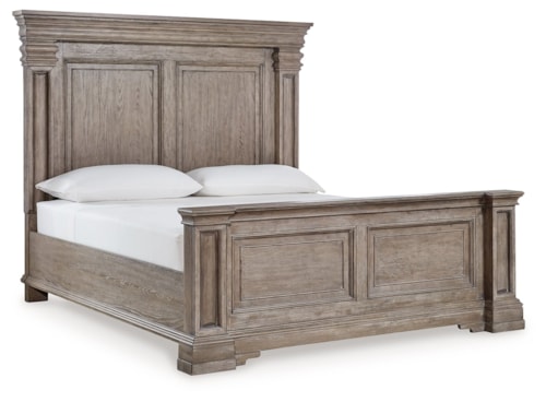California King Panel Bed with LED Lights