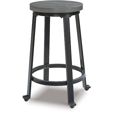 Antique Gray Counter Height Stool