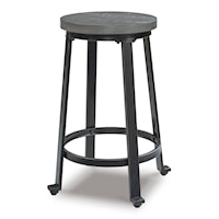 Antique Gray Counter Height Stool