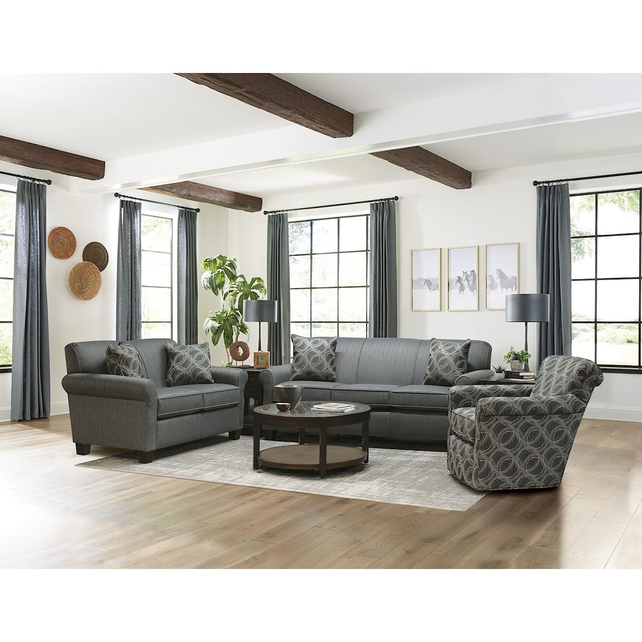 Tennessee Custom Upholstery 4630/LS Series Casual Stationary Sofa