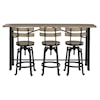 Ashley Furniture Signature Design Lesterton 4-Piece Counter Table Set