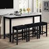 New Classic Celeste Theater Bar Table W/ 3 Stools