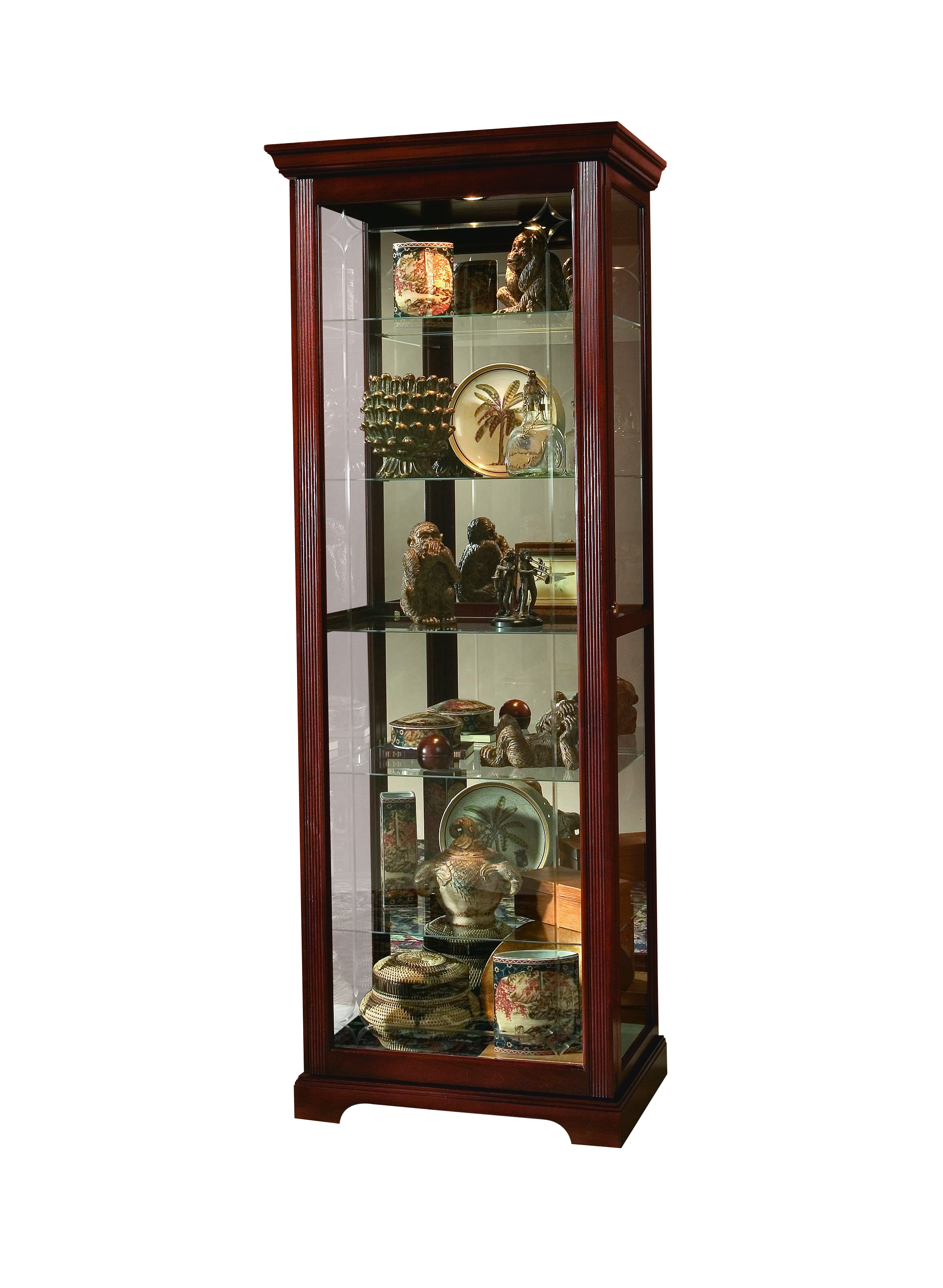 Curio Cabinet with Mirror Back
