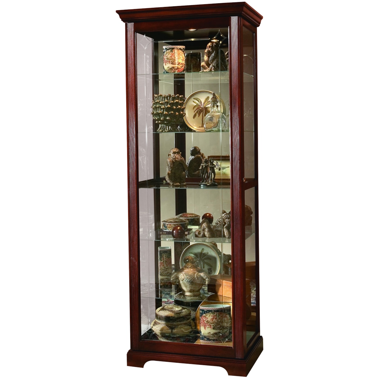 Pulaski Furniture Curios Curio Cabinet with Mirror Back