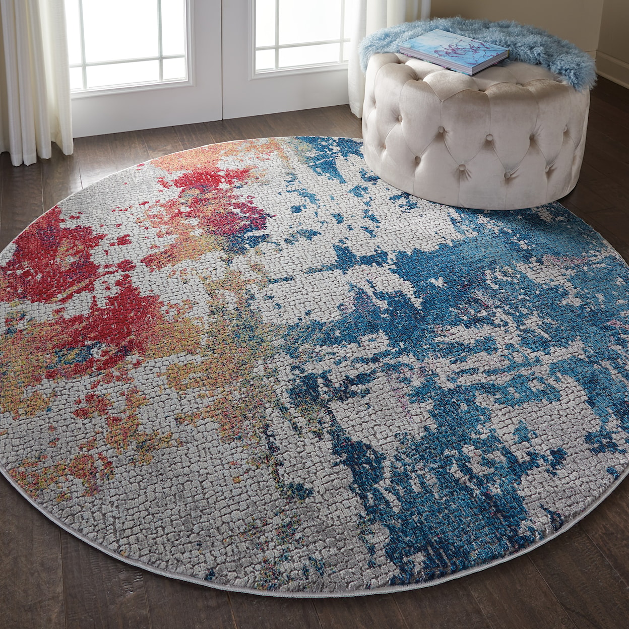 Nourison Ankara Global 6' Round  Rug