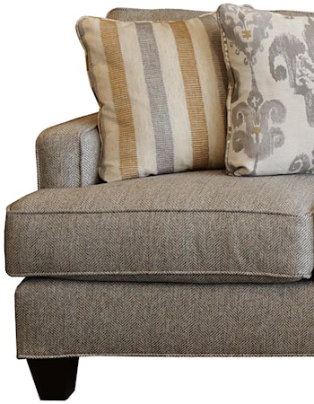 Customizable Shallow Depth 3-Seat Sofa