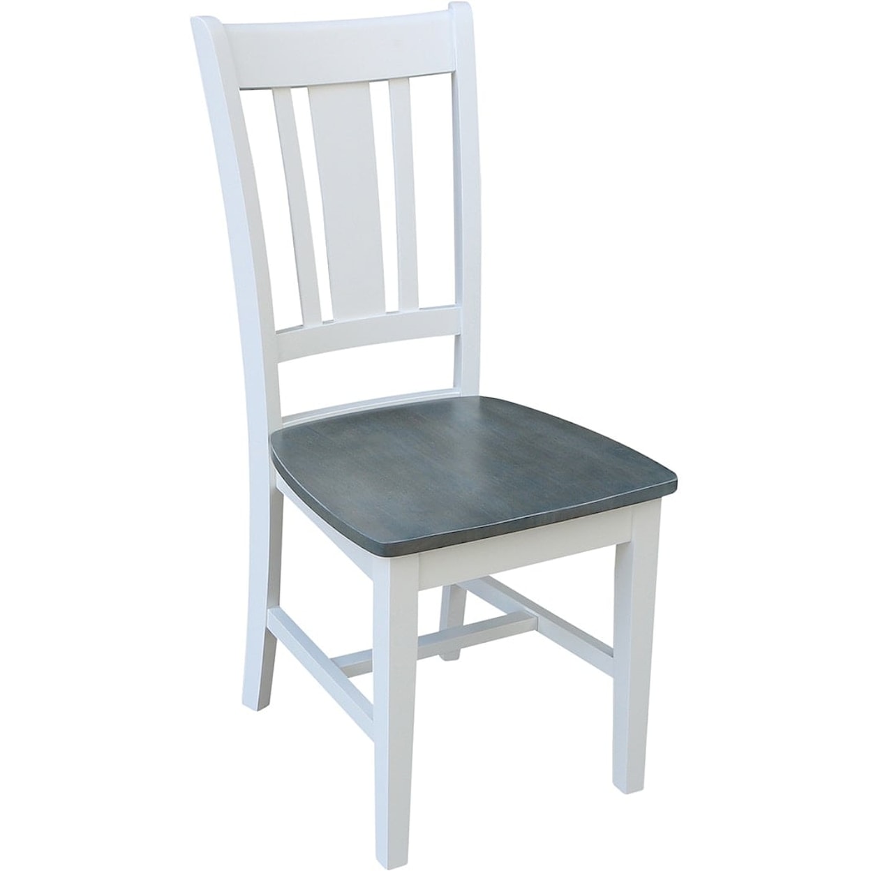 John Thomas Dining Essentials San Remo Dining Chair in Heather Gray/White