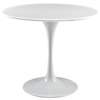 Modway Lippa White Round Dining Table