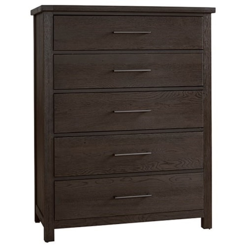 Rustic 5-Drawer Chest