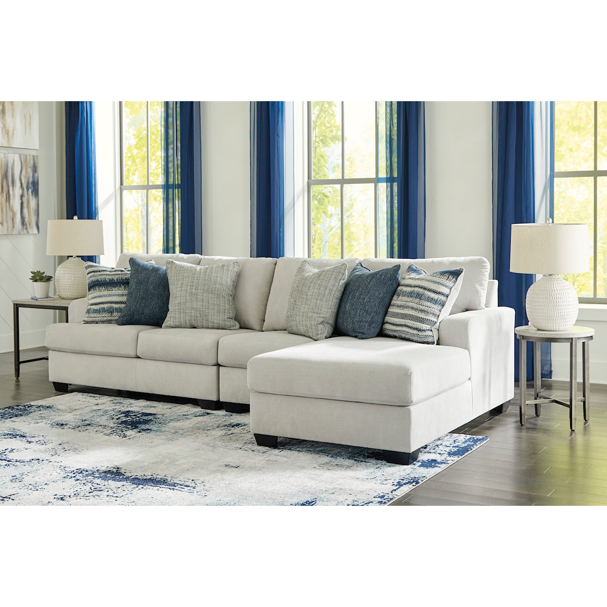 Benchcraft Lowder 3-Piece Sectional with Chaise