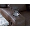 Signature Design by Ashley Lance Granite Reclining Sofa w/Drop Down Table