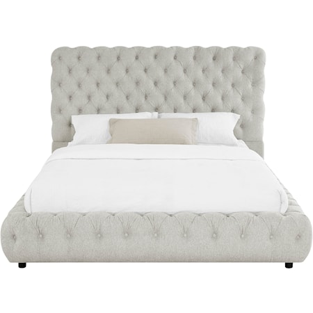 Contemporary Tufted Upholstered Bed - Queen