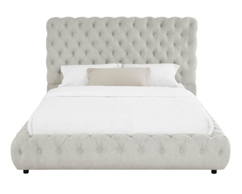 Contemporary Tufted Upholstered Bed - Queen
