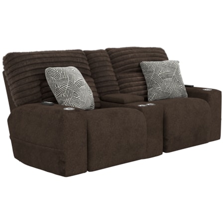 Casual Power Reclining Loveseat