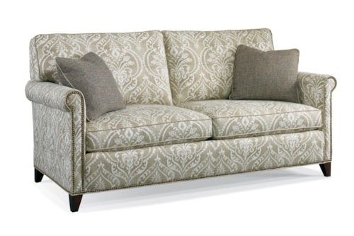 Traditional Sofa with Rolled Arms