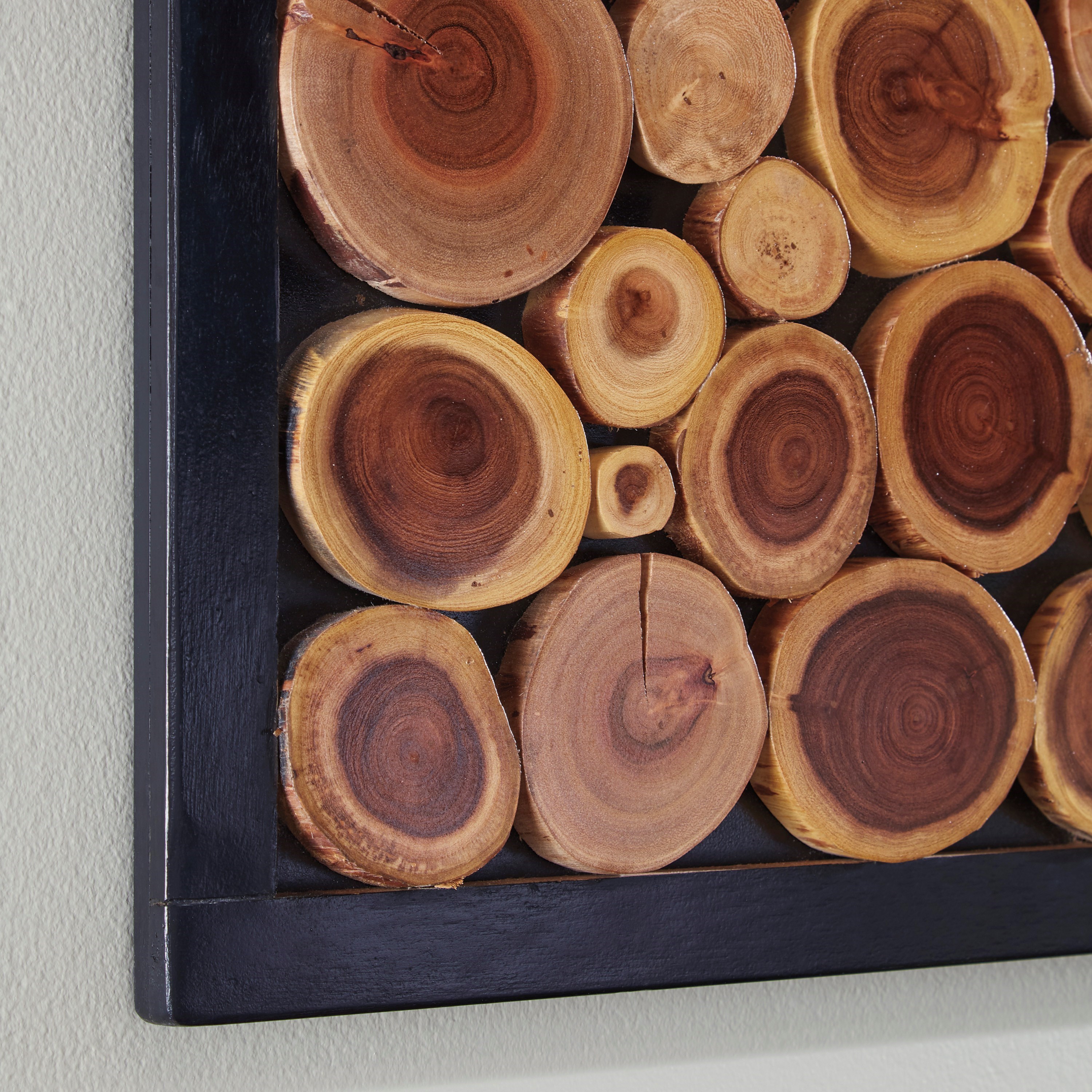 Signature Design by Ashley Wall Art A8010182 Jonford Wood Slice Wall