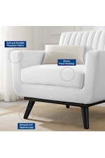 Modway Engage Upholstered Fabric Ottoman