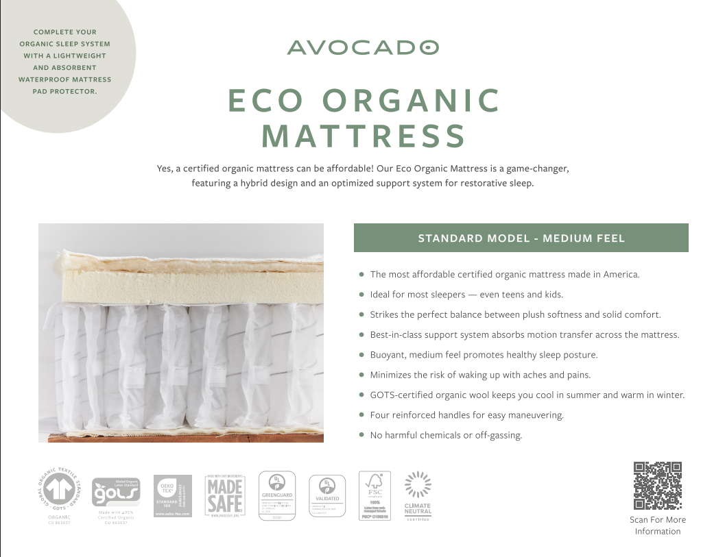 Queen Eco Organic Mattress