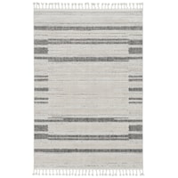 2'2" x 7'6" Ivory Grey Runner Rug