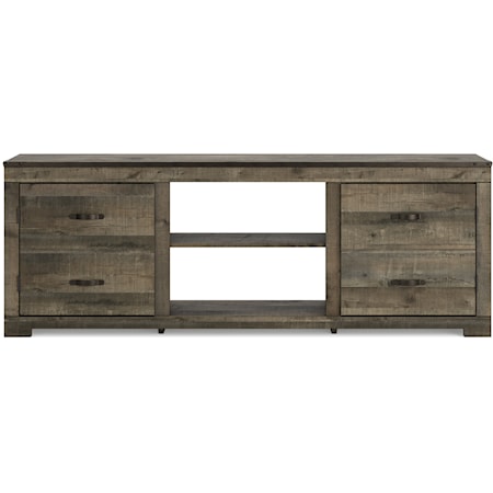 The Trinell Center Large TV Stand, 2 Tall Piers & Bridge available at Rose  Brothers Furniture serving Wilmington, Jacksonville NC and surrounding  areas.