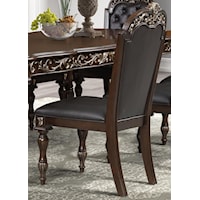 Traditional Dining Side Chair with Button Tufting