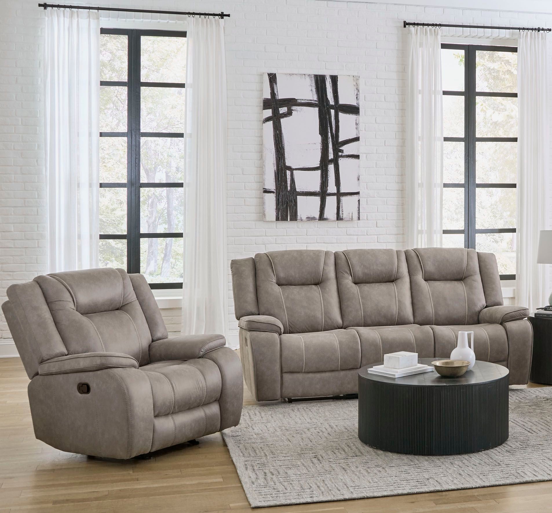 Parker Living Blake Manual Reclining Sofa And Recliner