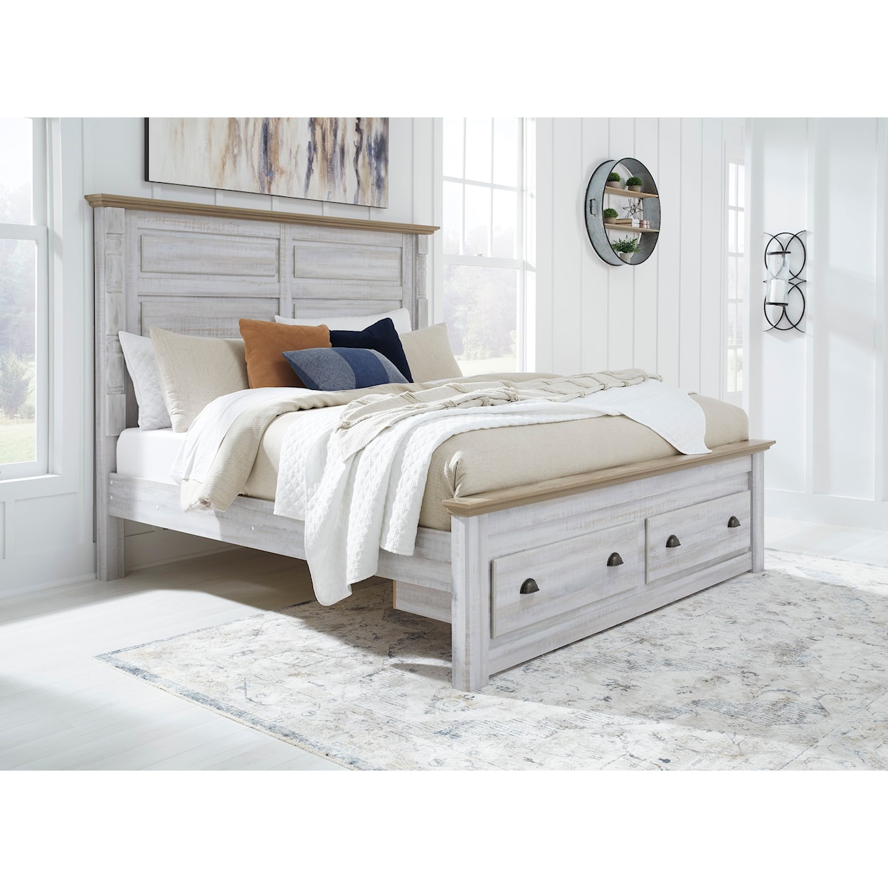 Signature Design by Ashley Haven Bay King Panel Storage Bed