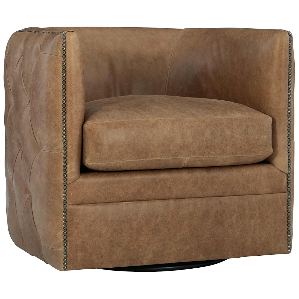 Bernhardt Palazzo Palazzo Leather Swivel Chair