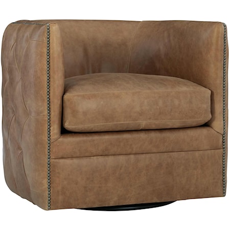 Palazzo Leather Swivel Chair