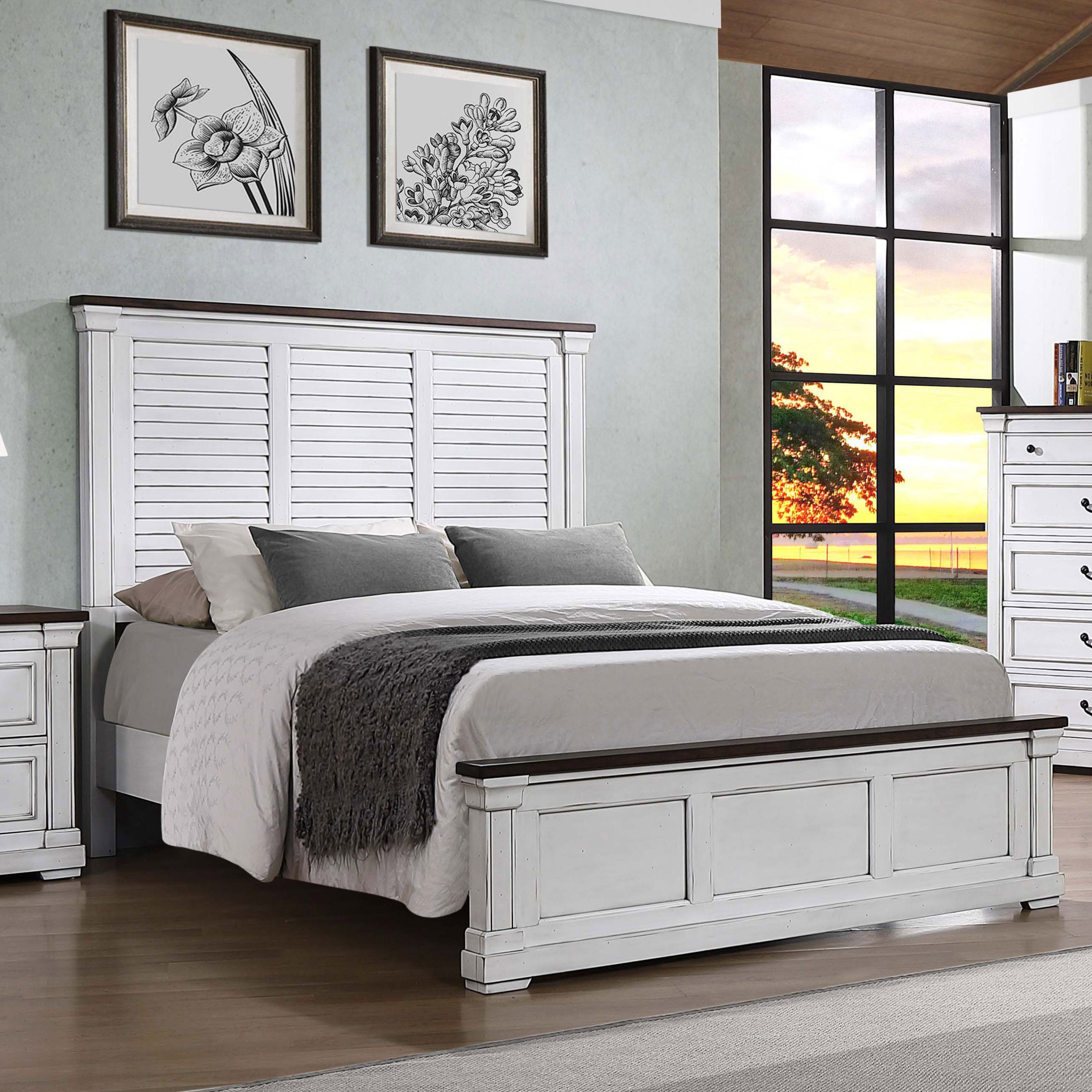 Hillcrest Wood Cal King Panel Bed