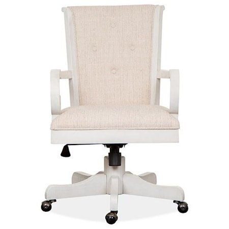 Upholstered Swivel Office Chair