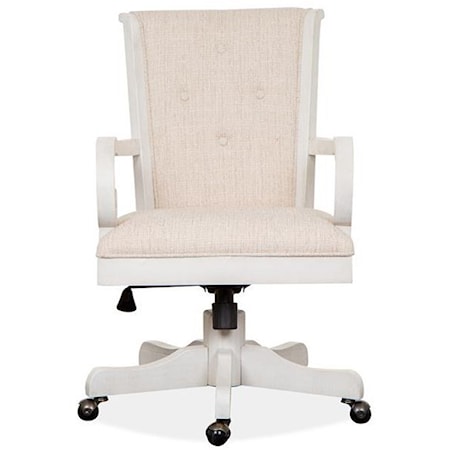 Upholstered Swivel Office Chair