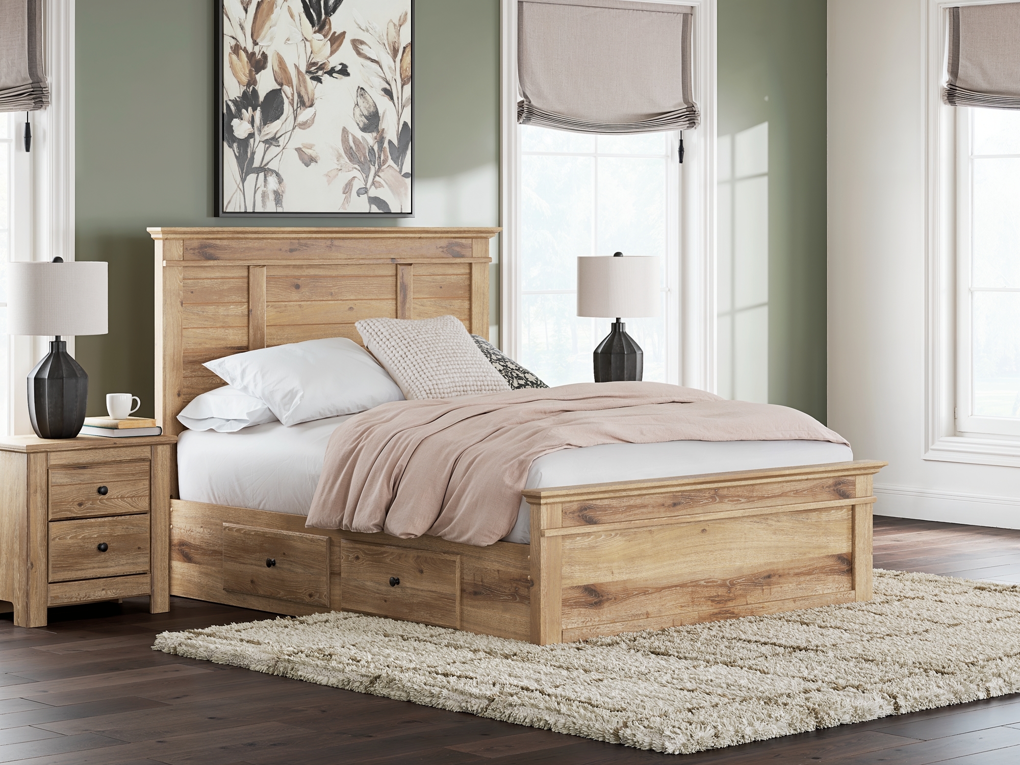 Signature Design by Ashley Makidern Queen Panel Storage Bed