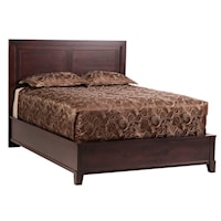 Traditional California King Panel Bed in Expresso Finish