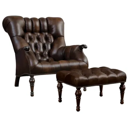 Leopold’s Chair & Ottoman Set