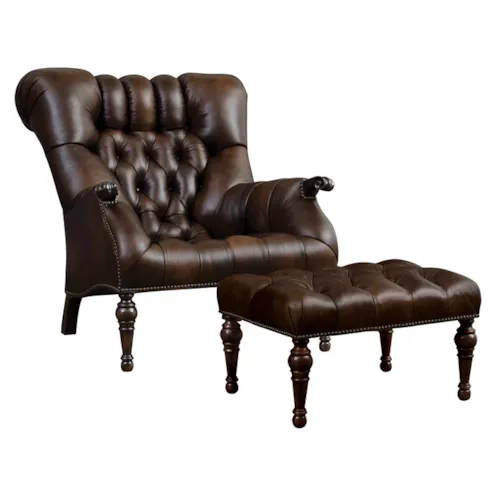 Leopold’s Chair & Ottoman Set