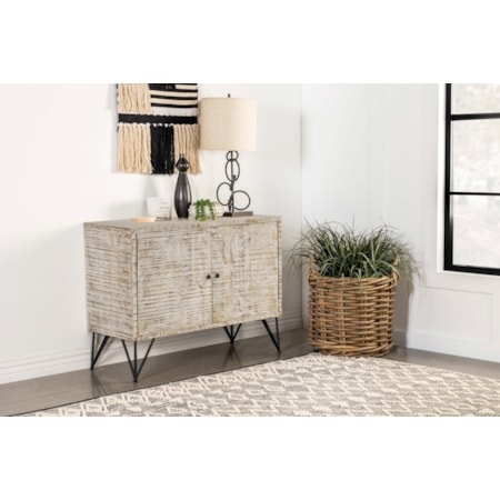 Eileen Wood Storage Accent Cabinet