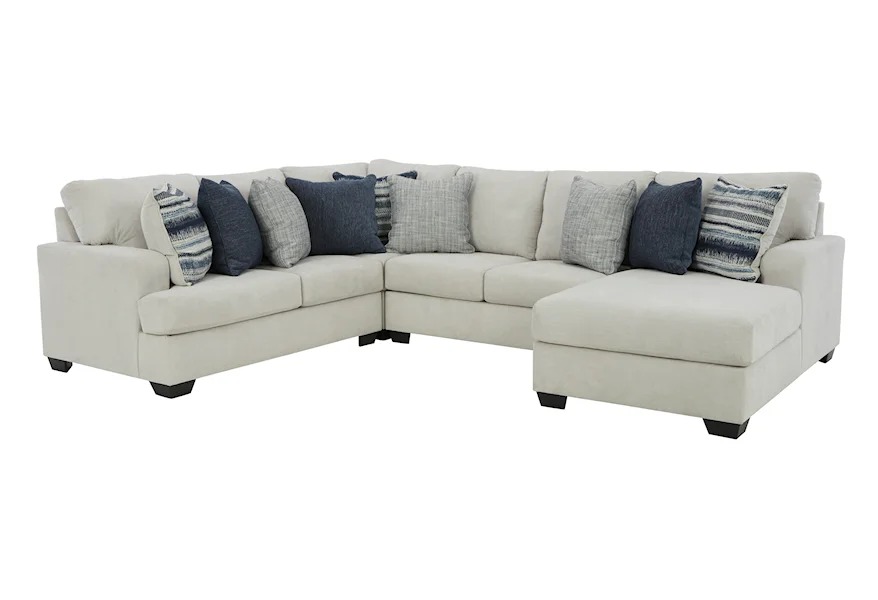 Lowder 4-Piece Sectional with Chaise by Benchcraft at Corner Furniture