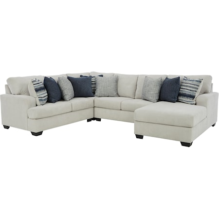 4-Piece Sectional with Chaise