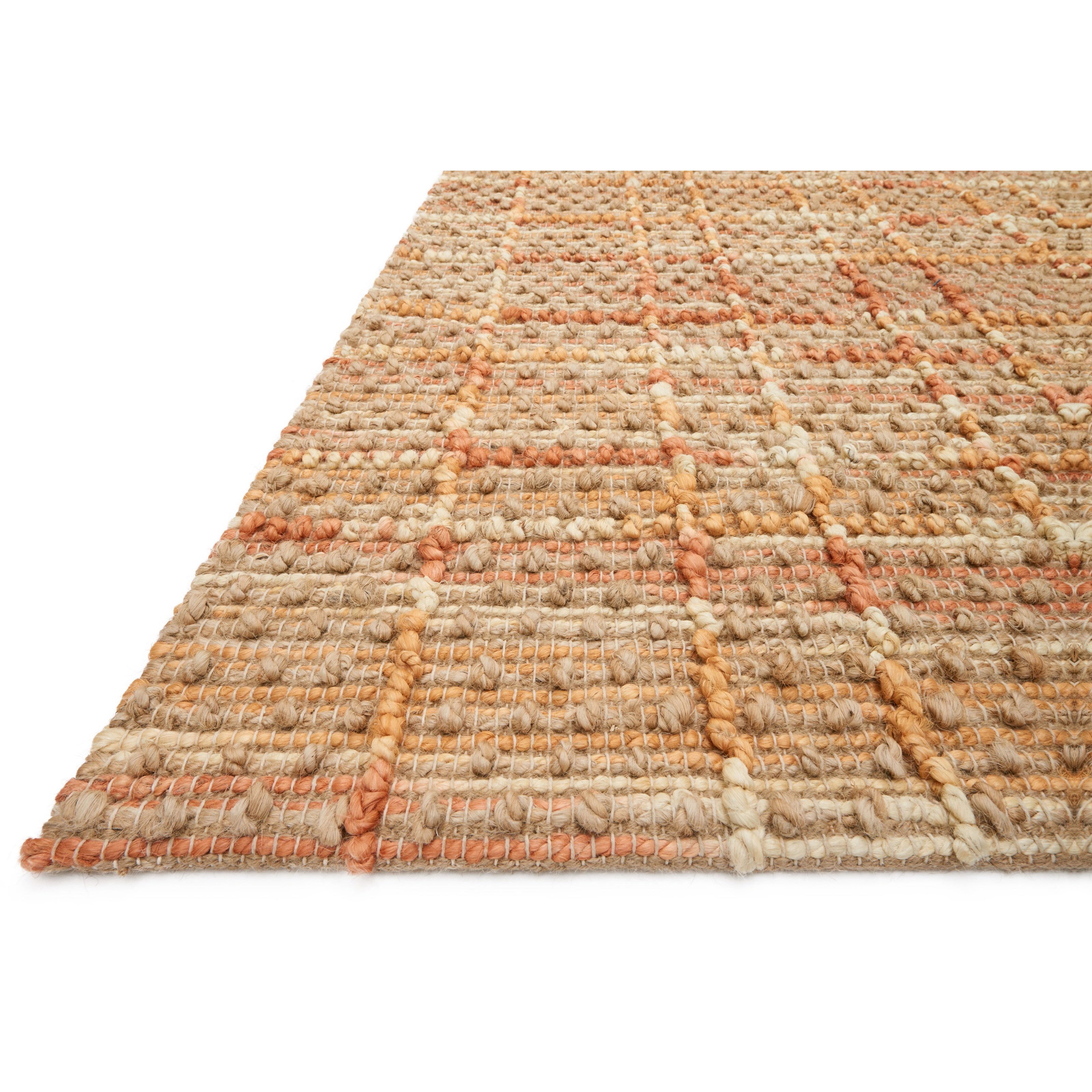 1'6" x 1'6"  Tangerine Rug