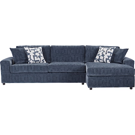 Casual Sectional Sofa with Chaise